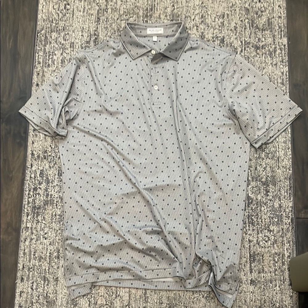 Peter Millar /Taylormade Gray Polo Shirt